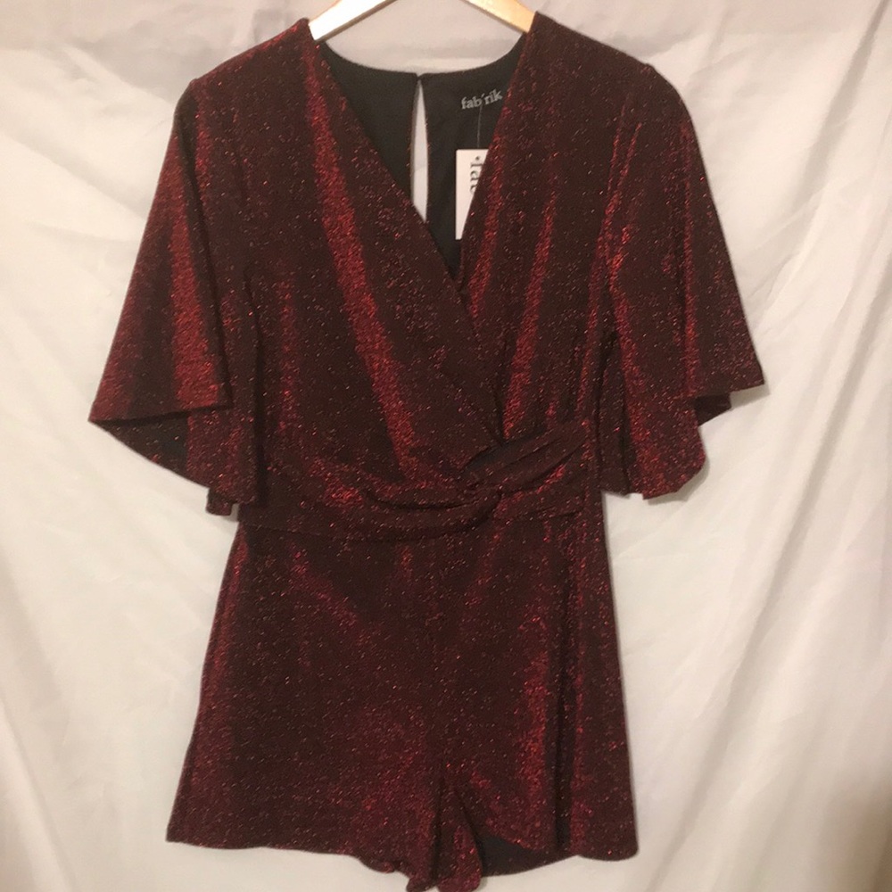 Sparkle Red romper